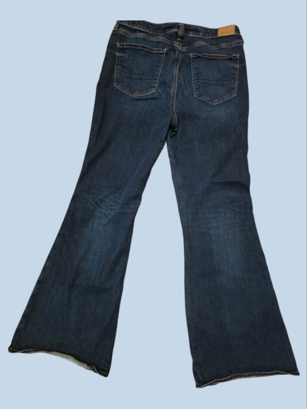 American Eagle Outfitters Dark Blue Flare Jeans. Size 10 - Picture 2 of 4